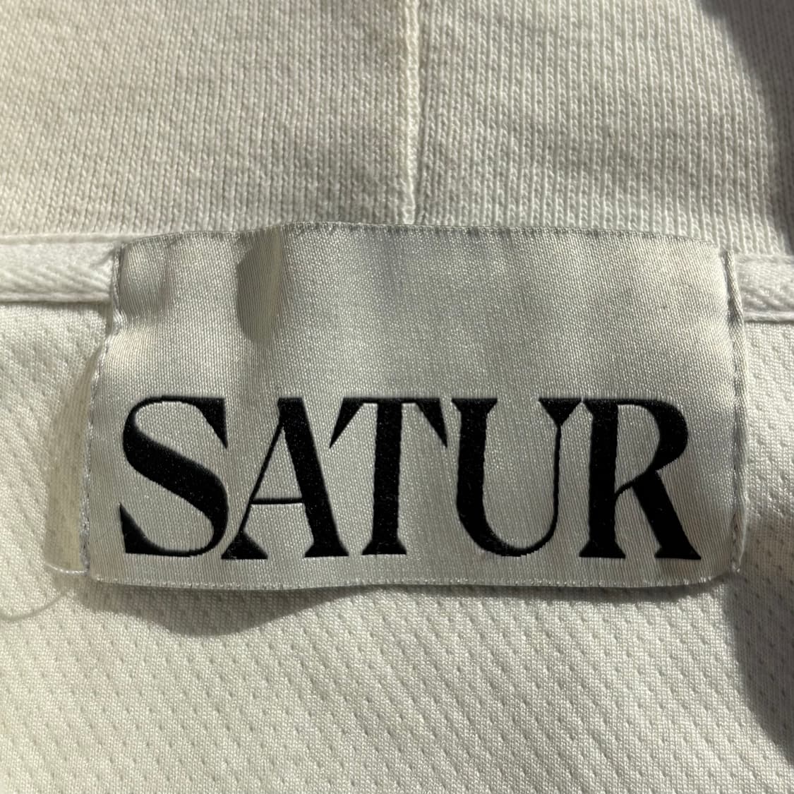 SATUR 로턴 루즈핏 크림 후드집업 상품이미지6