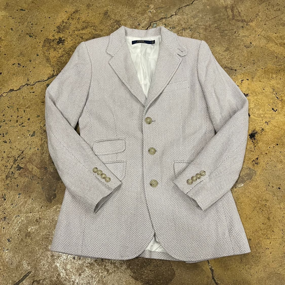 [정품/4] 폴로 랄프로렌 헤링본 블레이저 자켓 b19 상품이미지2