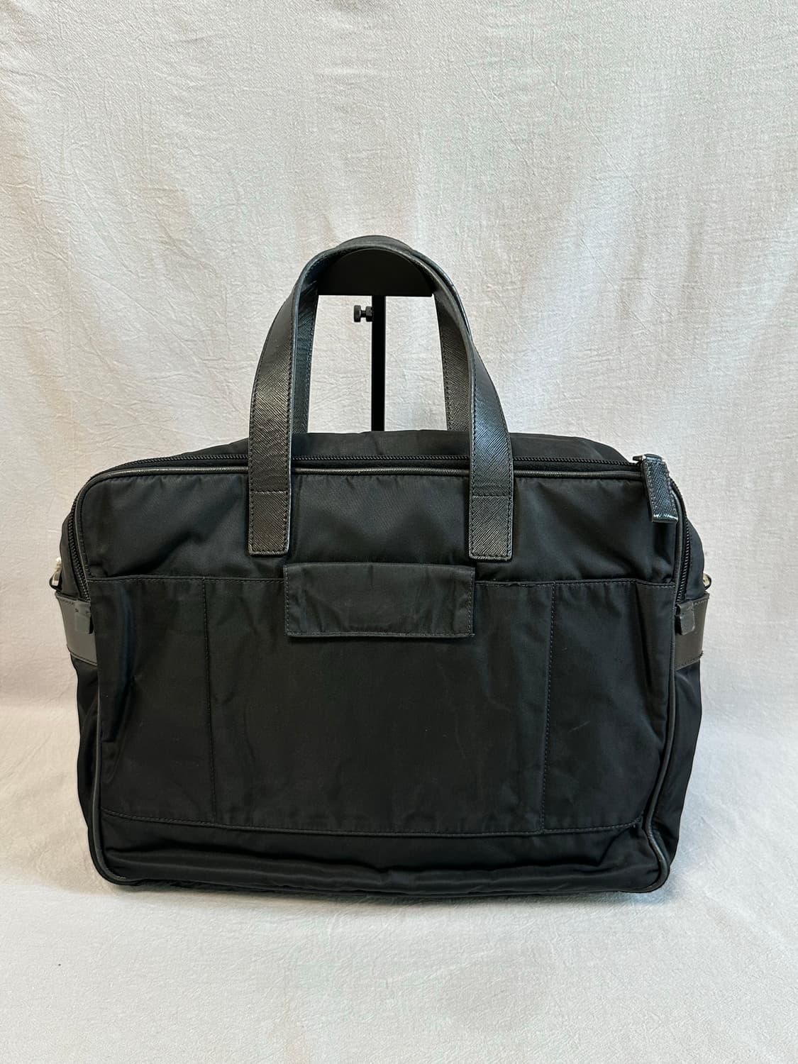 프라다 블랙 포코노 서류 가방 나일론 사피아노 상품이미지3