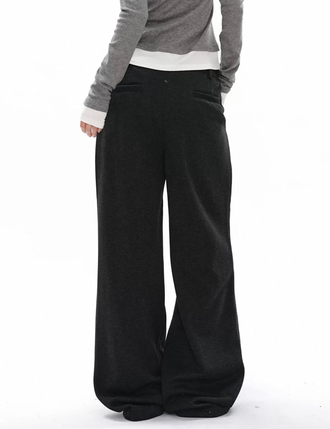 버튼 디테일 트라우저 상품이미지3