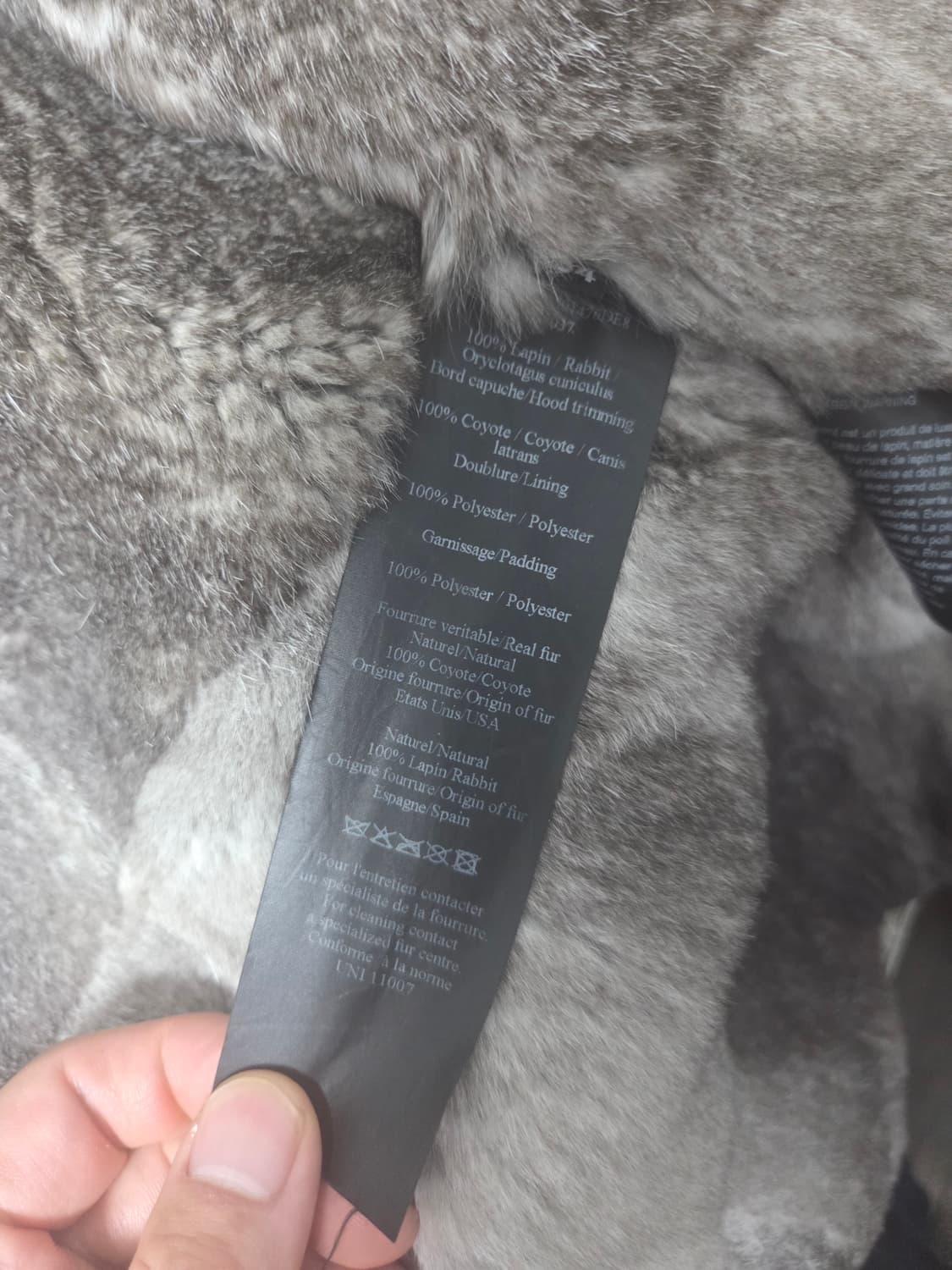 이브살로몬 옴므 코요테 퍼 후드 데님 자켓 54 110 상품이미지6