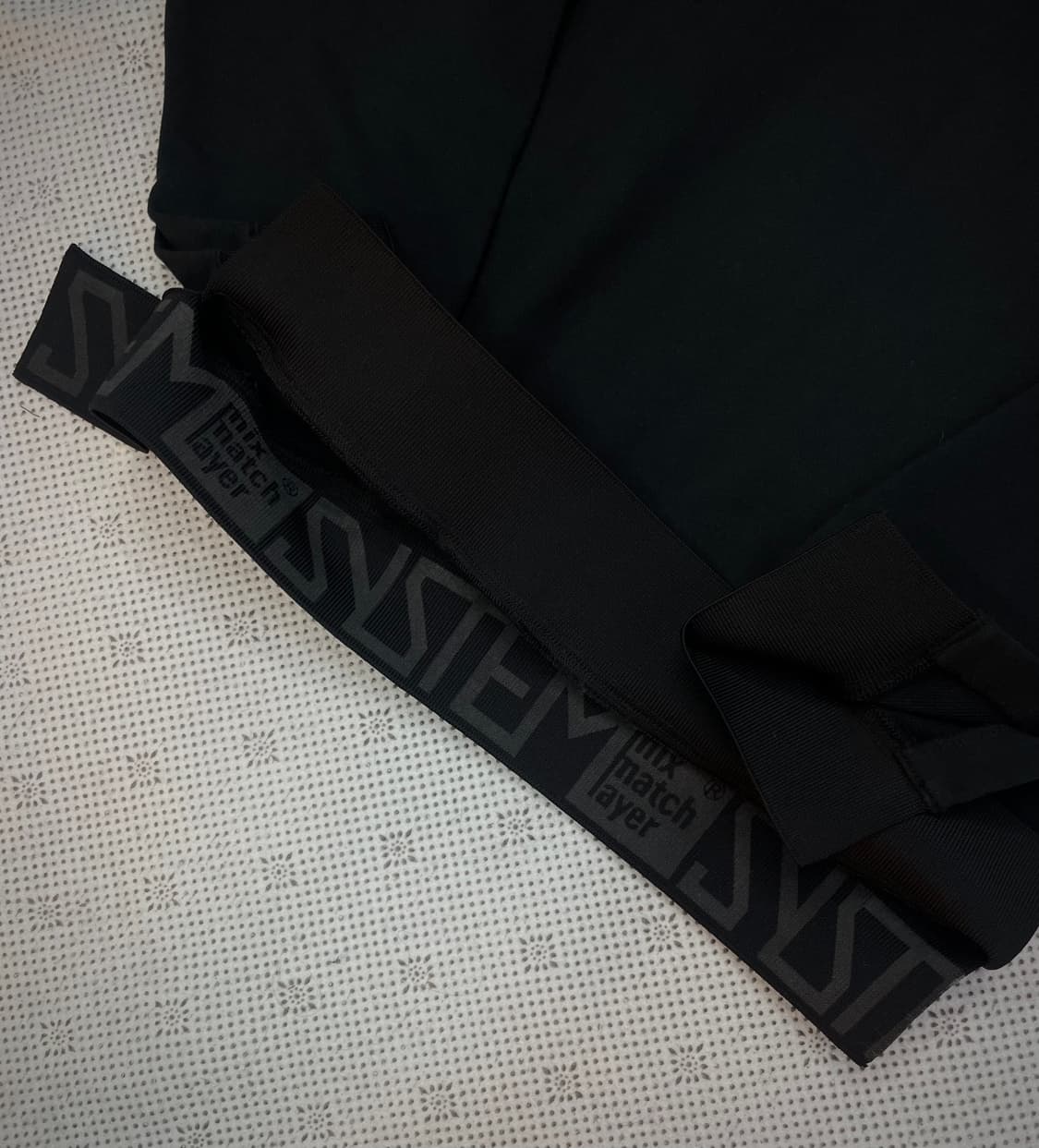 100/ 시스템 믹스매치 레이어 사이드절개 맨투맨 상품이미지4