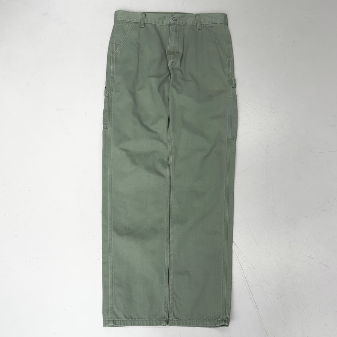 칼하트 WIP 모스그린 카펜터 워크팬츠 상품이미지2