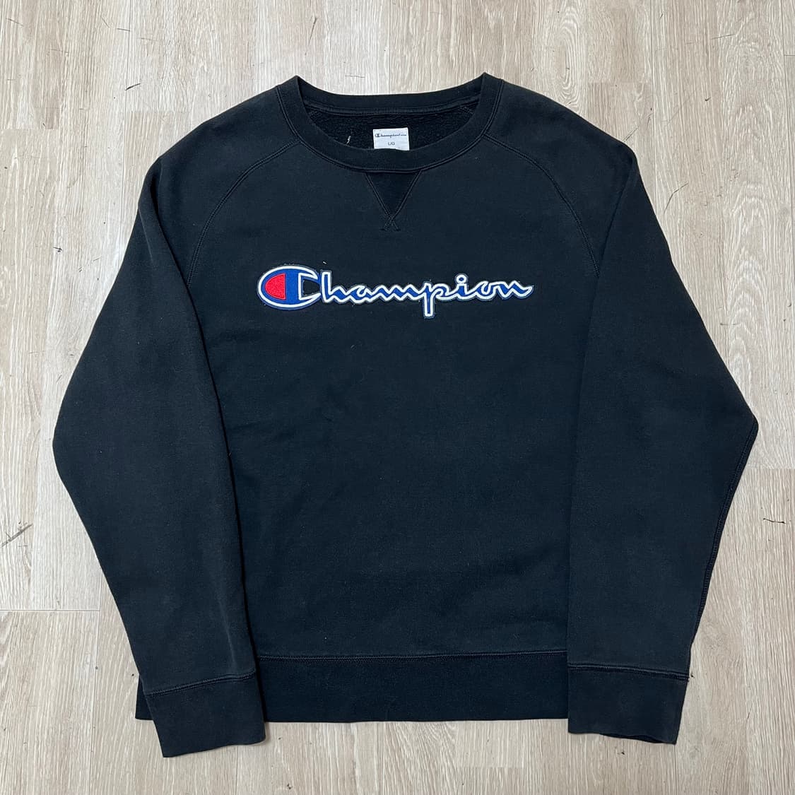 챔피온 Champion 레글런 스펠아웃 로고 기모 맨투맨 L(100) 상품이미지1