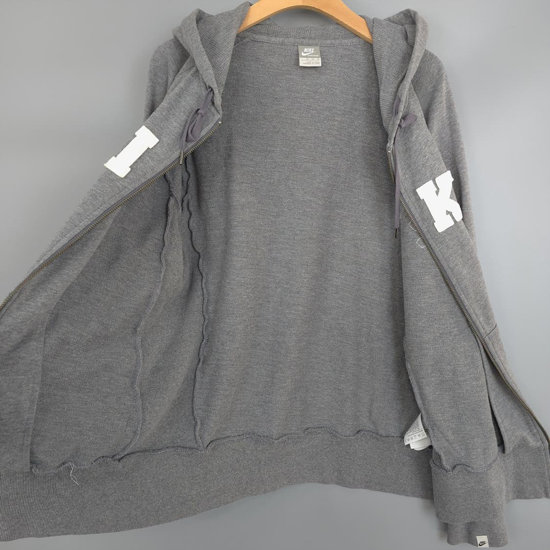 나이키 NIKE 스포츠웨어 로고 후드 집업 그레이 XL 상품이미지6