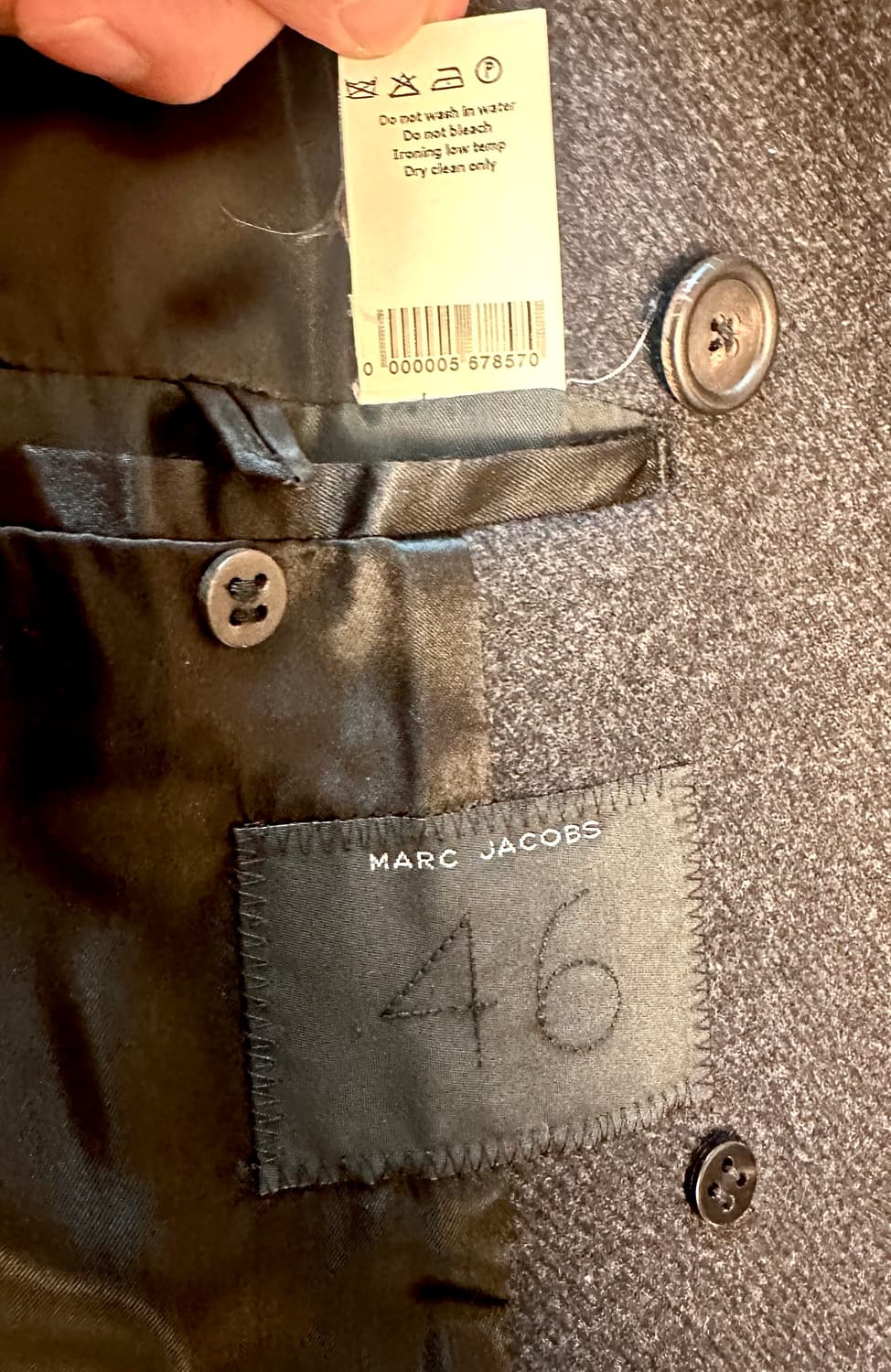 [판매]마크제이콥스 울 캐시미어 블랙 코트 상품이미지7