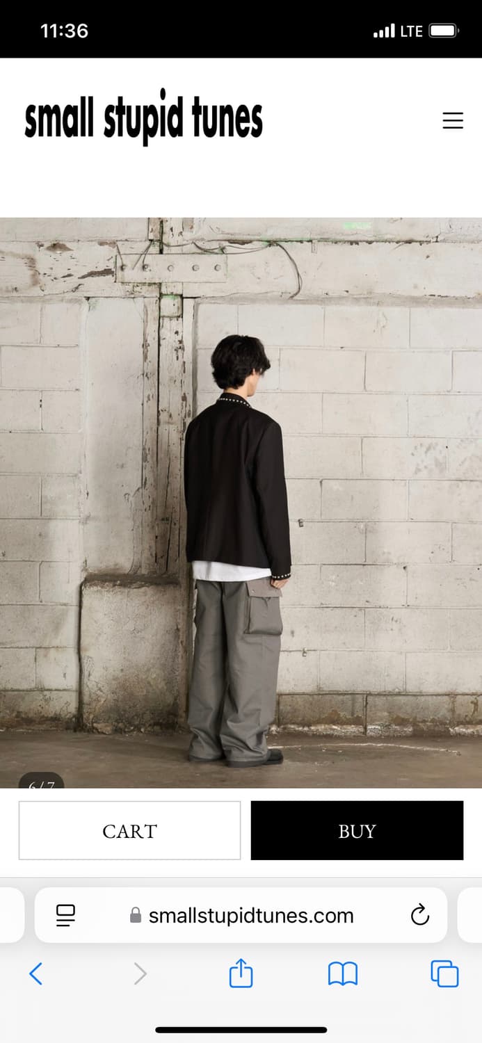 small stupid tunes LAYERED CARGO PANTS 상품이미지2