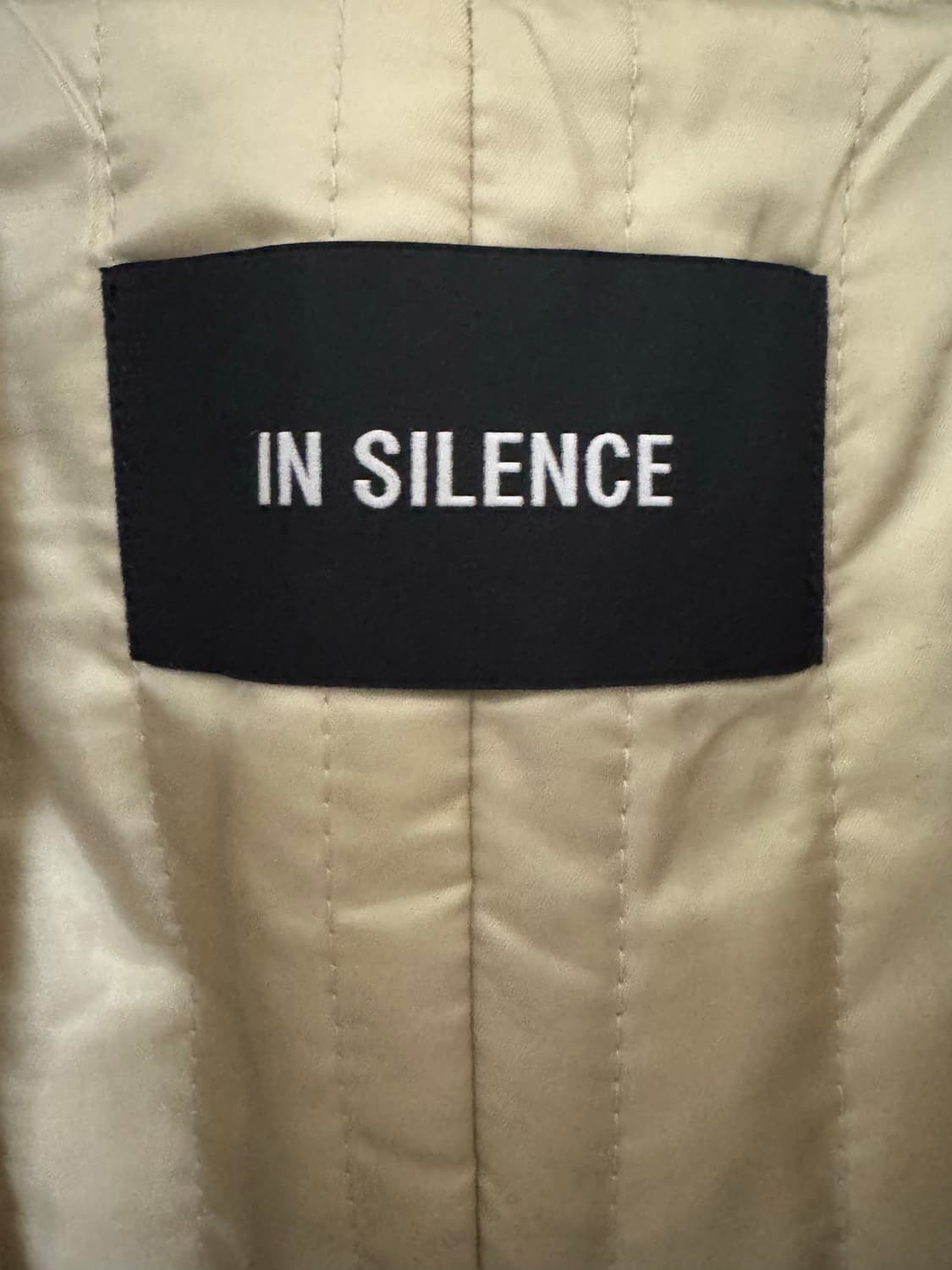 [M] 인사일런스 크림 오버사이즈 후드 코트 상품이미지5