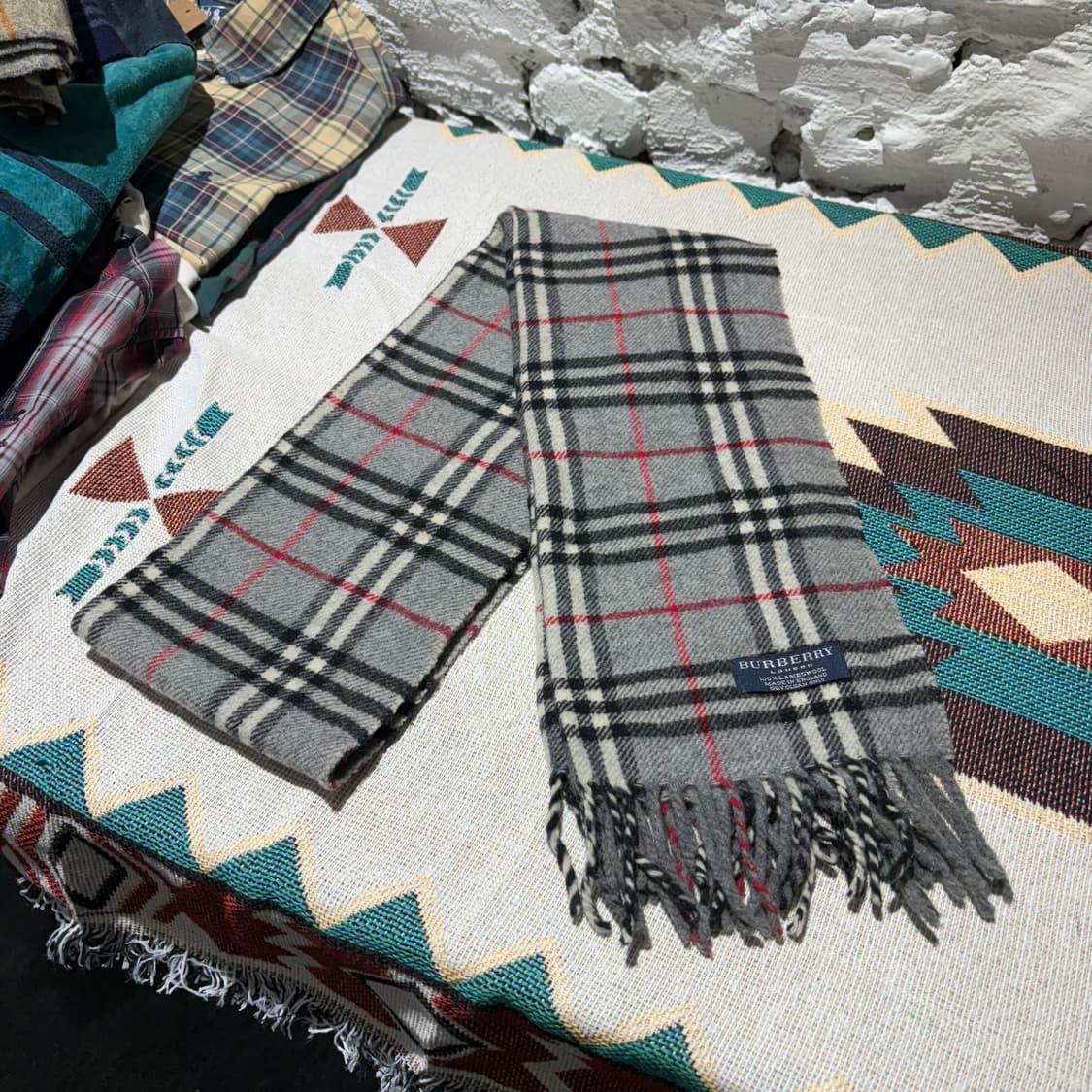 버버리 빈티지 채크패턴 머플러 상품이미지1