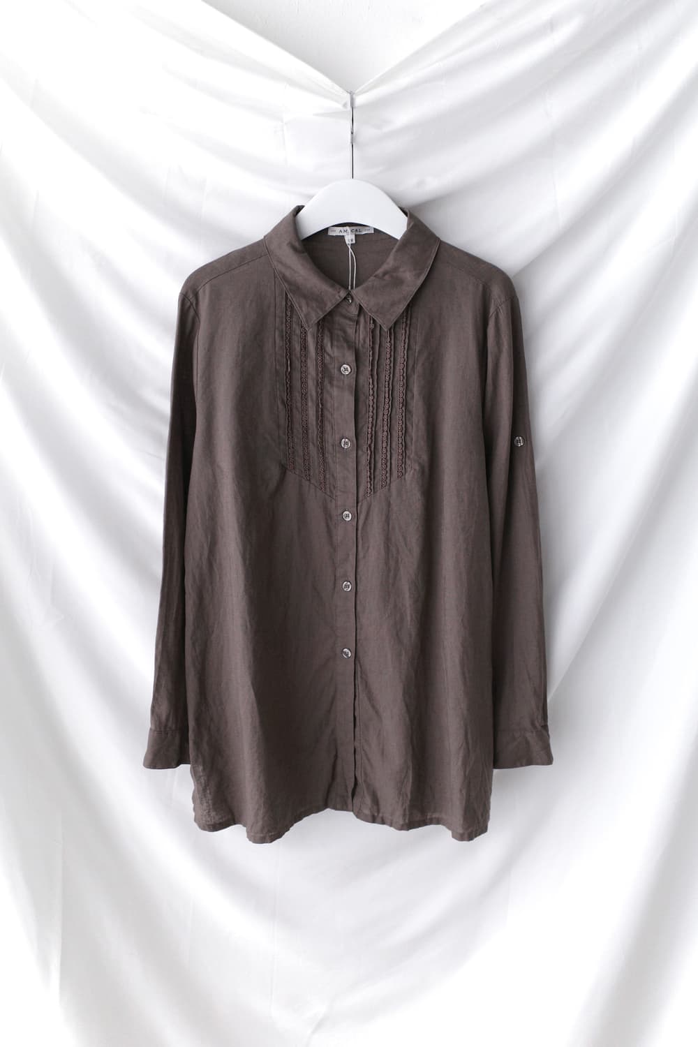 lace tuck shirt  상품이미지1