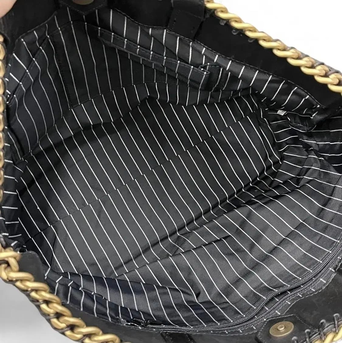 장폴고티에 골드체인 소가죽 토트백 y2k 상품이미지7