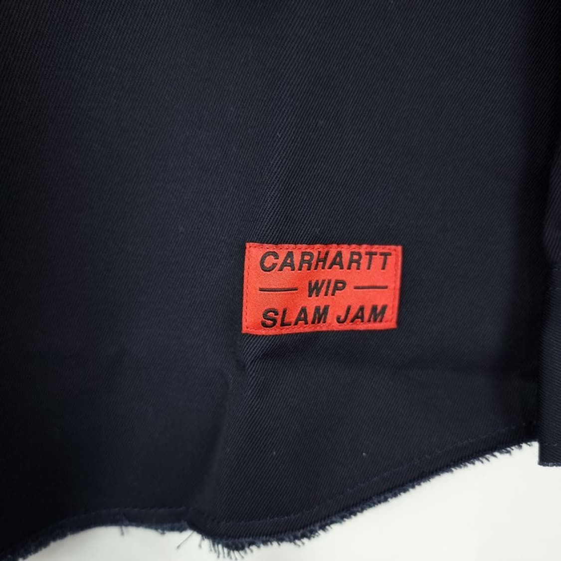 [칼하트 X 슬램잼](새상품)하프 집업 풀오버 셔츠 네이비 P01414 상품이미지6