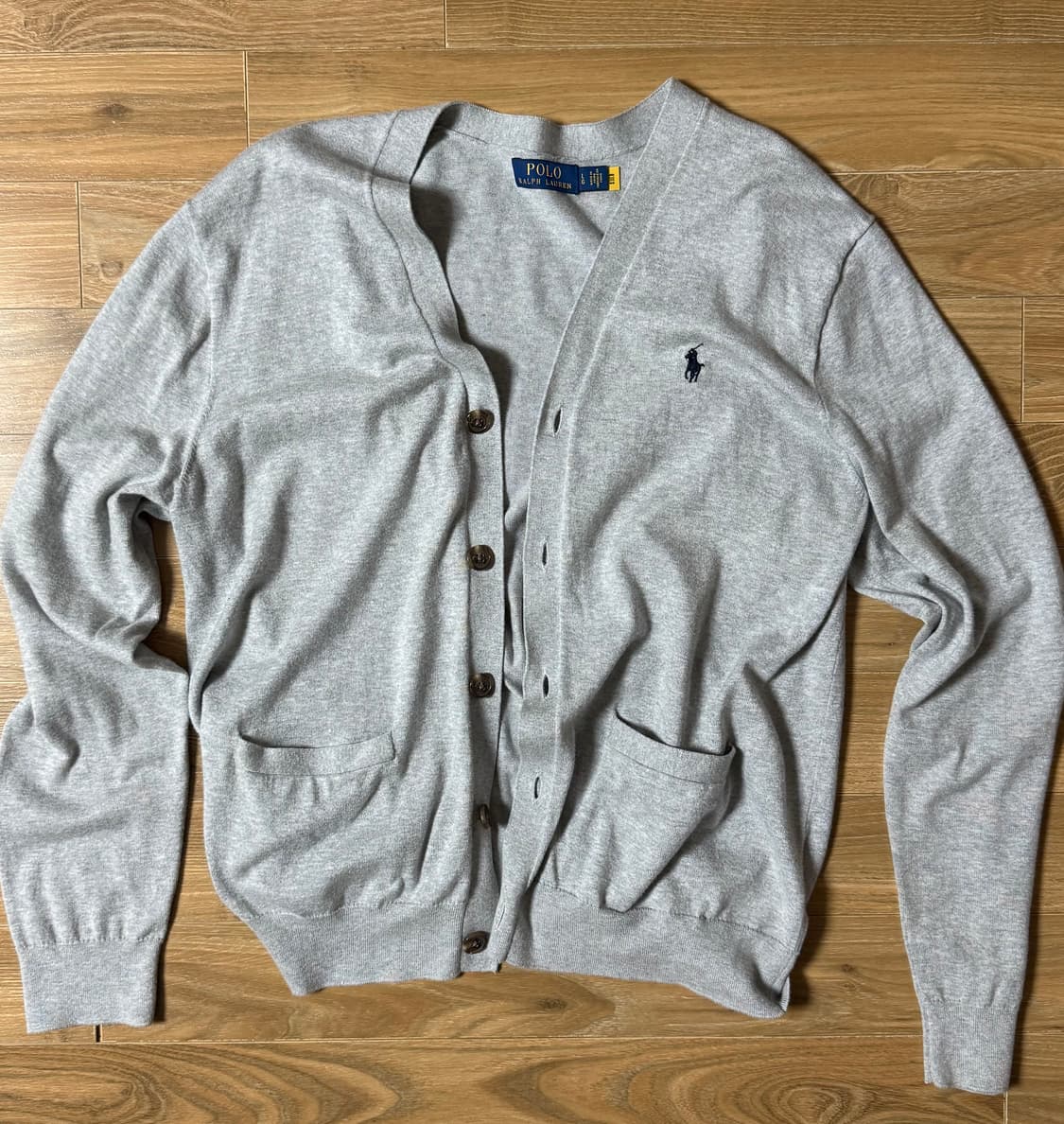 폴로 랄프로렌 브이넥 가디건 그레이 상품이미지2