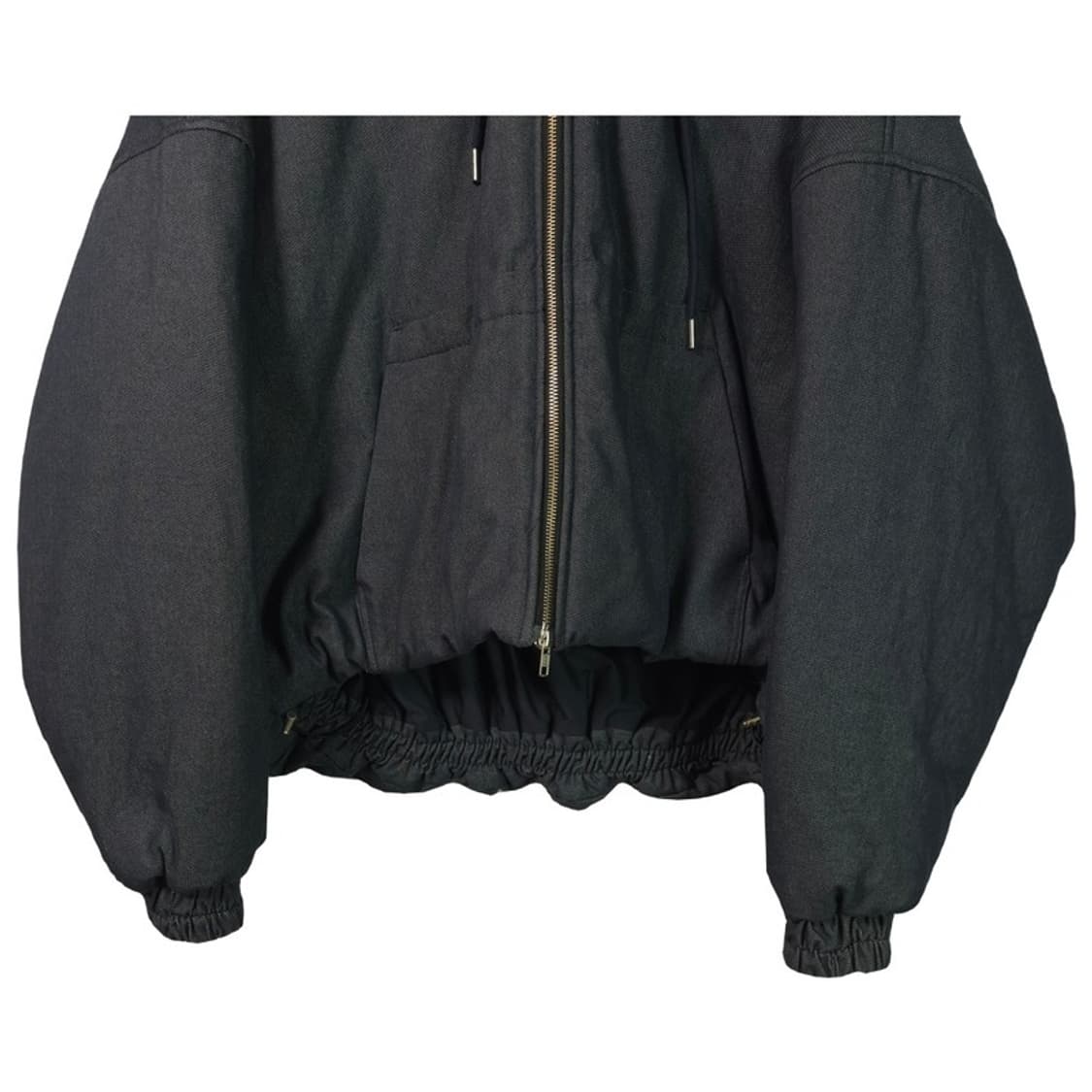 프롬디오아시스 오버핏 데님 후드 봄버 자켓 2 상품이미지4