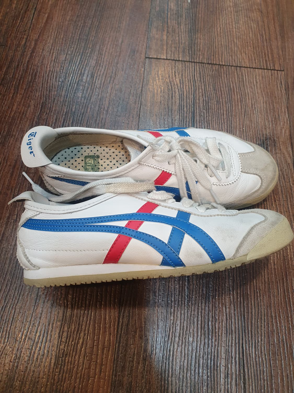 오니츠카타이거 흰/파/빨 스니커즈230 상품이미지2