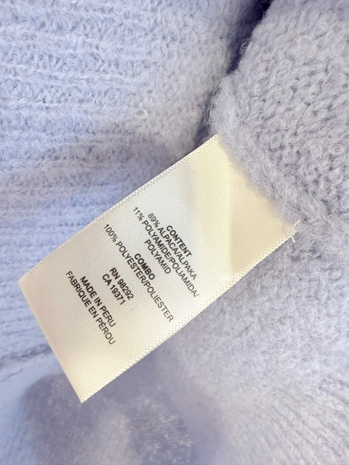 tibi 슬릿 부클 알파카니트  상품이미지6