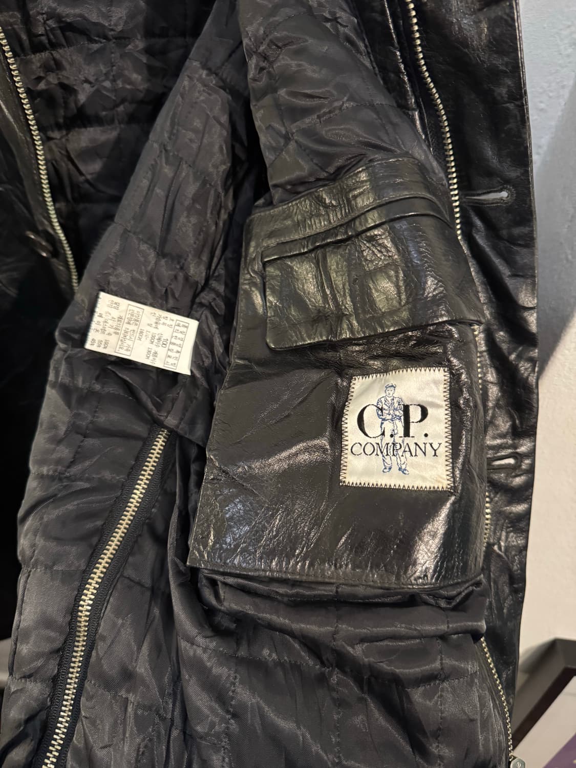 90s Cp company leather jacket 상품이미지4