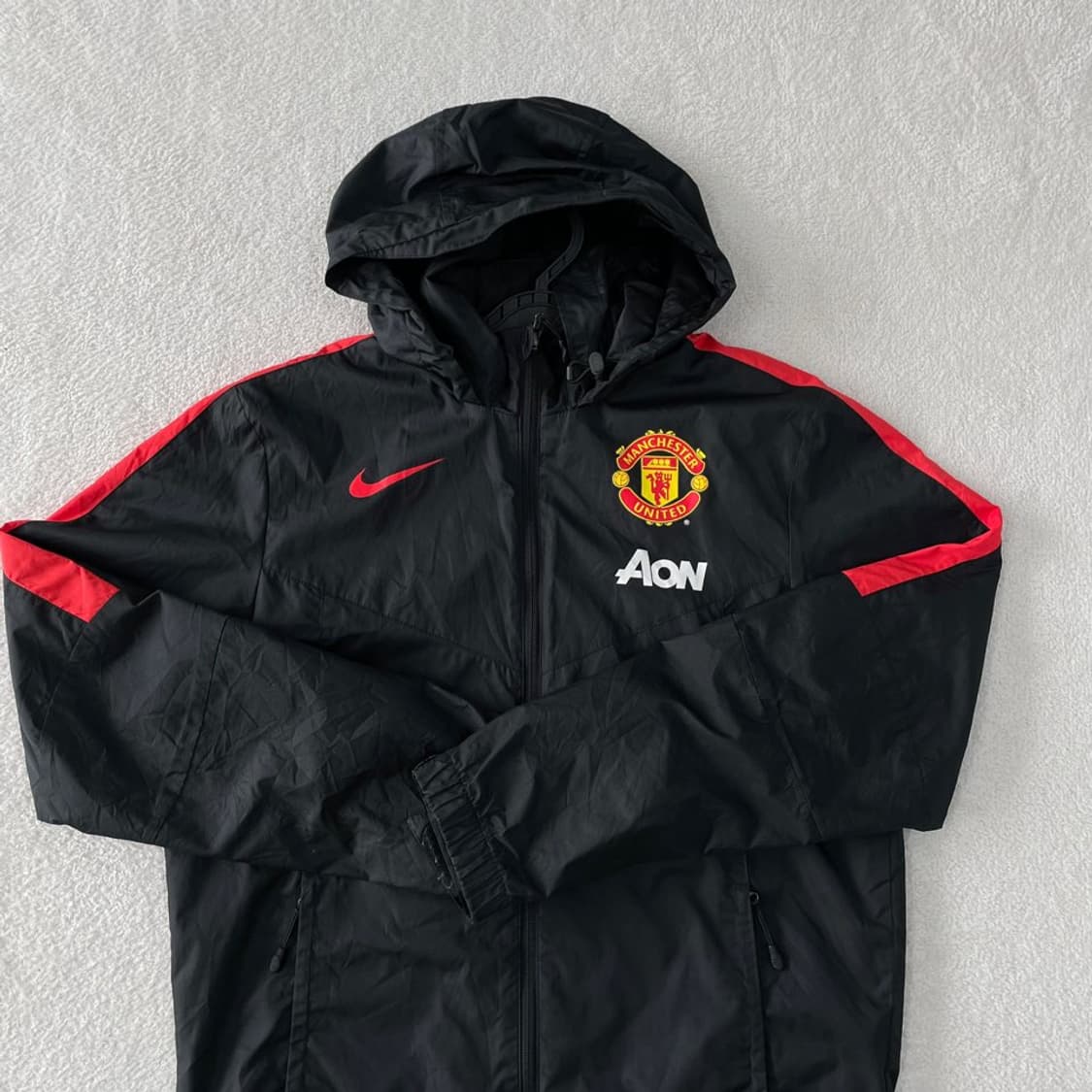 M 나이키 맨유 검빨 블랙 바람막이 95 상품이미지2