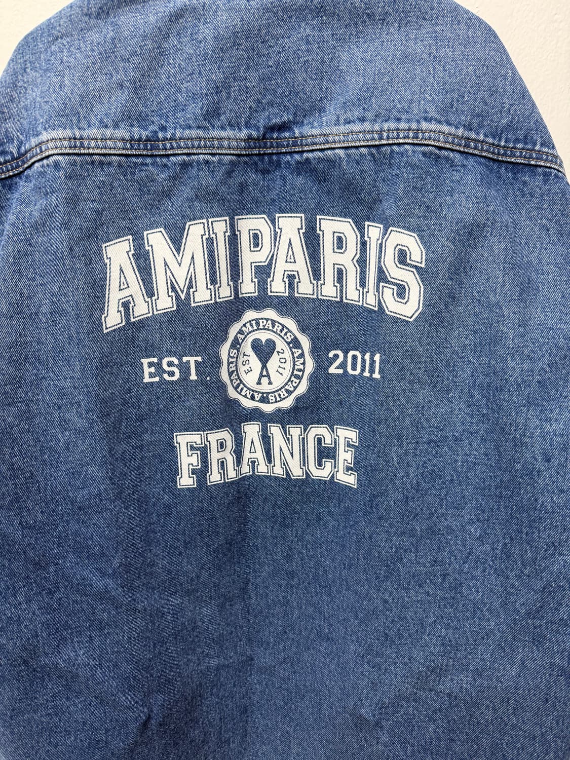 정품) 아미 남성 파리스 오버핏 데님 자켓 L 상품이미지5