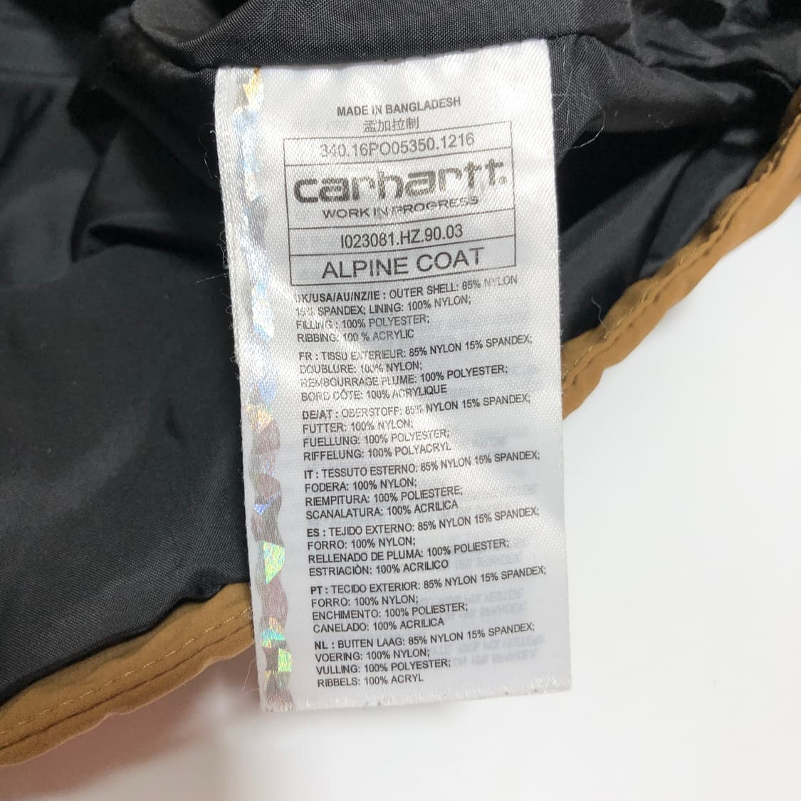 칼하트 WIP 알파인 코트 점퍼 XL 상품이미지9