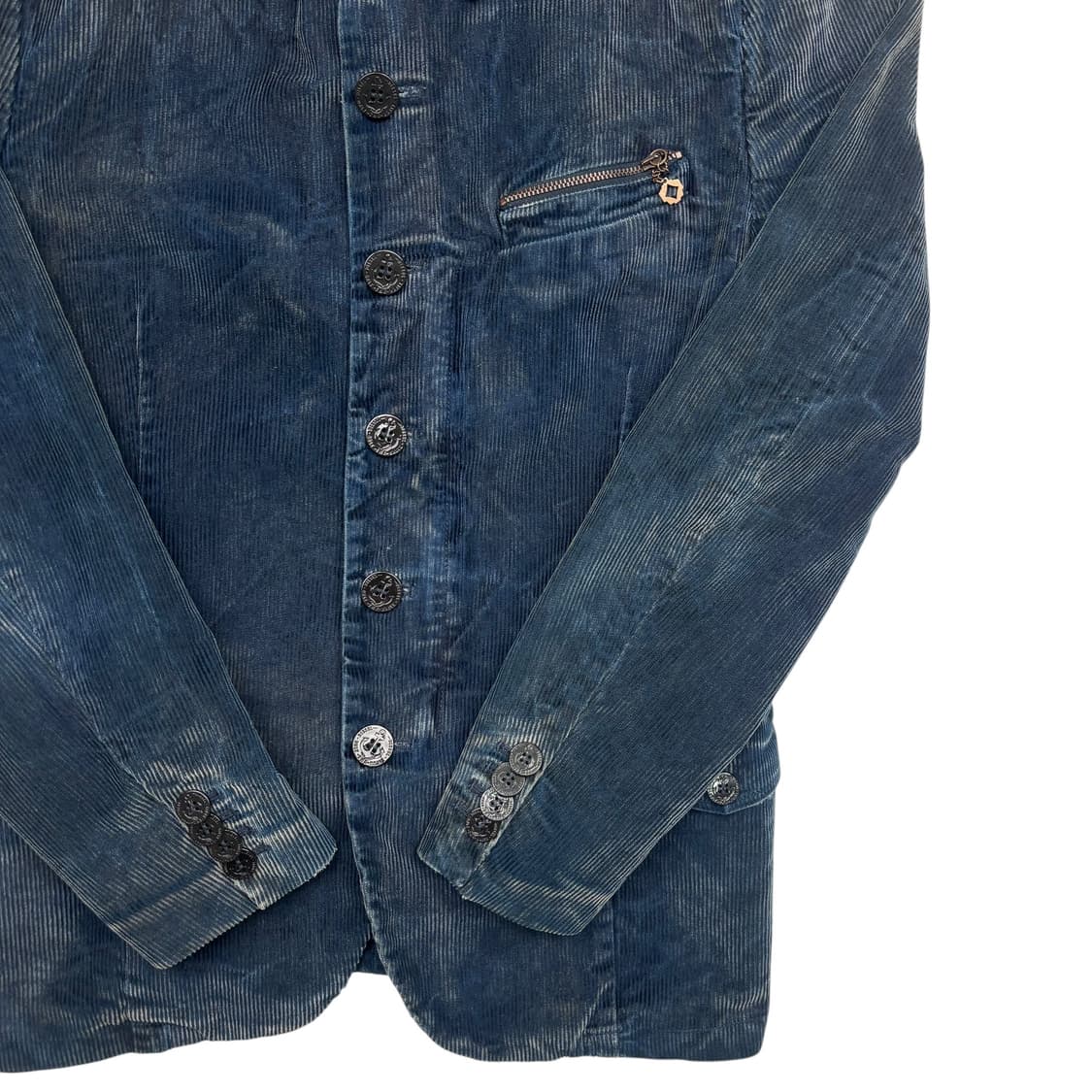 디젤 네이비 워싱 코듀로이 테일러드 자켓 S 상품이미지3