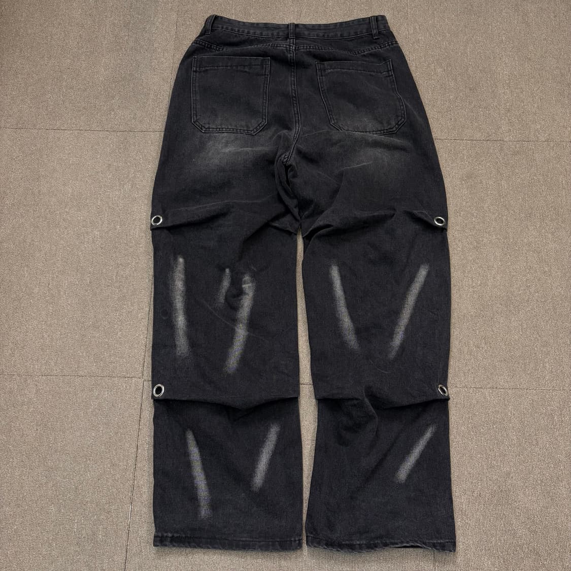 INFLATION japan 인플레이션 워시드 펀칭 와이드 데님  상품이미지7