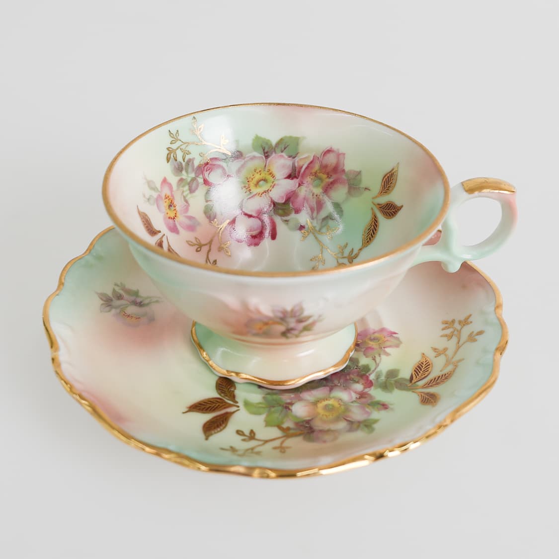 Germany Schumann Arzberg Bavaria Flower Cup And Saucer 상품이미지2