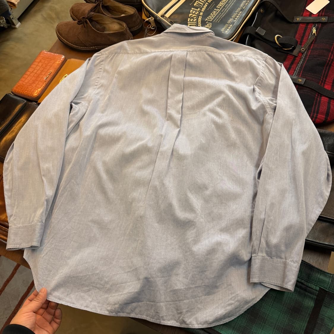 00'S 엠포리오 아르마니 알마니 튀니지 생산 셔츠 XL 상품이미지5