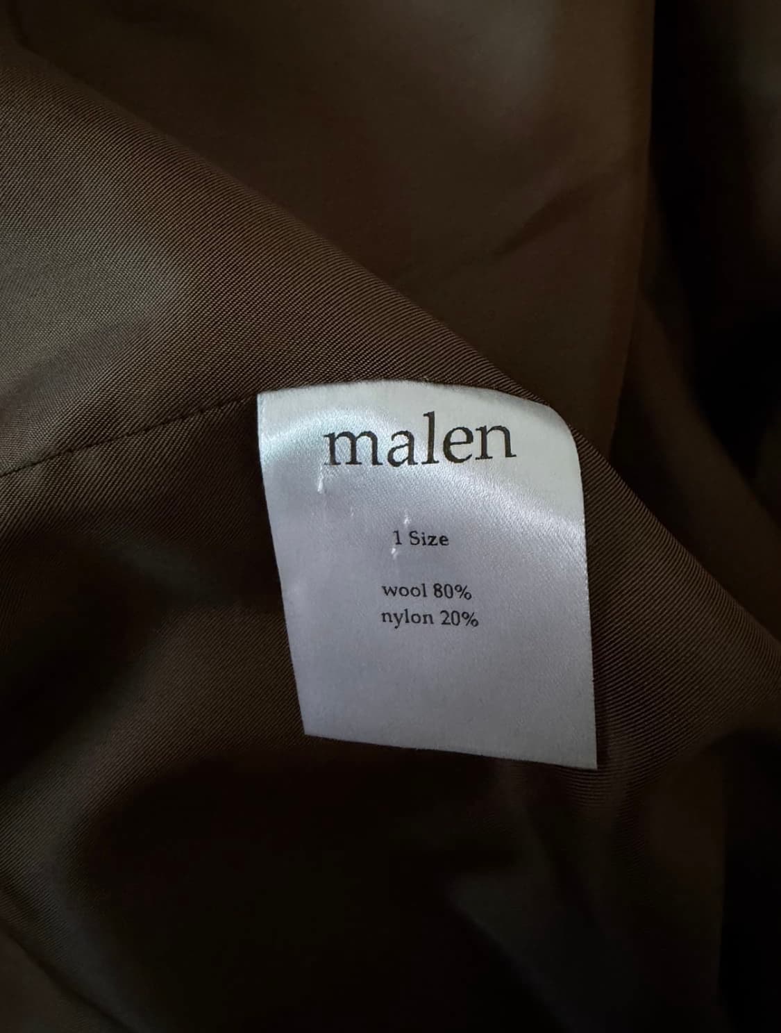 말렌 유니섹스 더플코트 베이지 1사이즈 상품이미지5