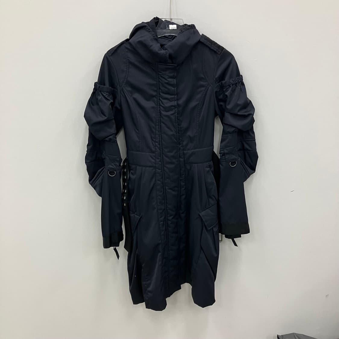 Marithe Francois girbaud 후드 벨티드 코트 S 상품이미지1