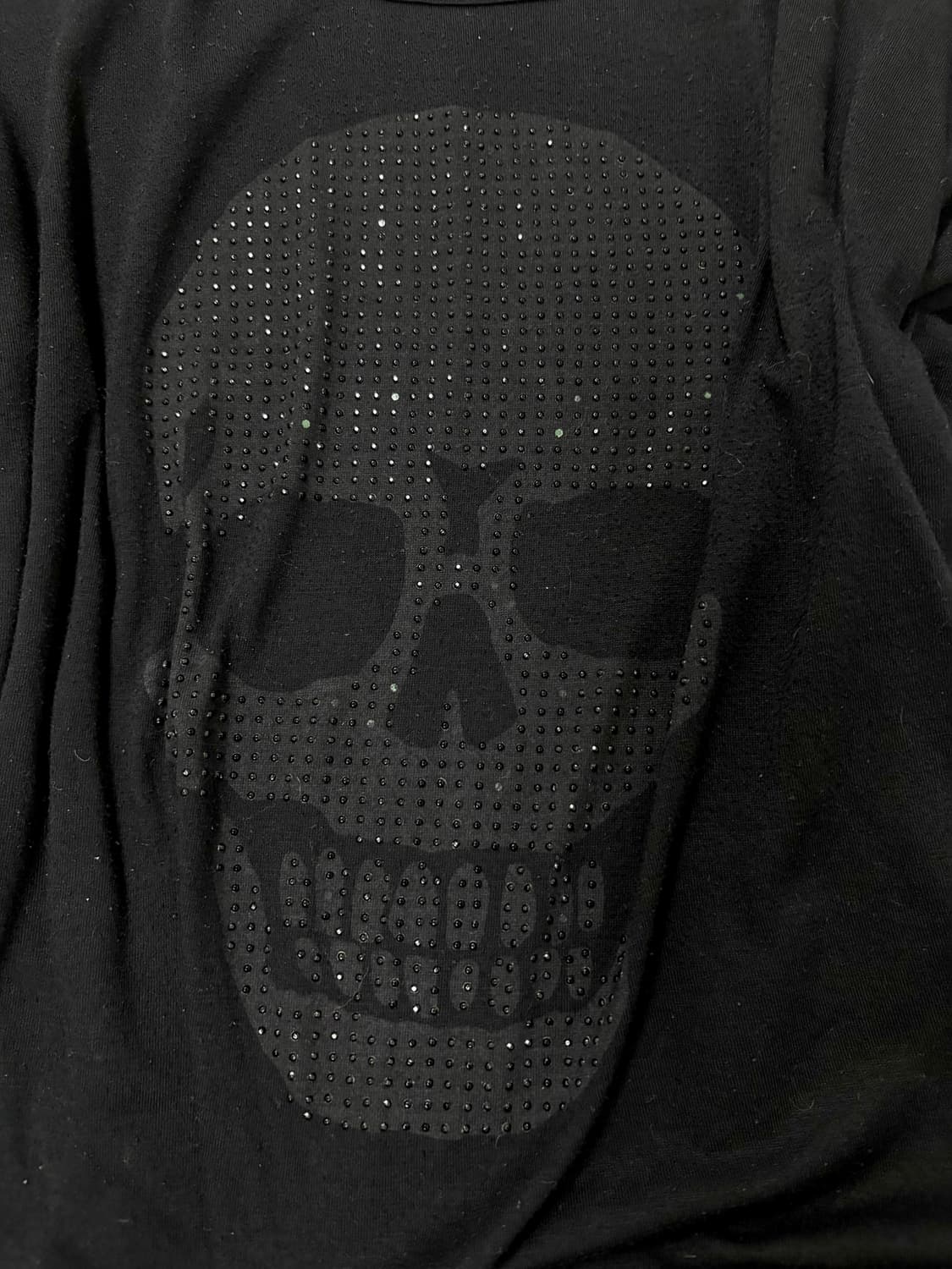 “Dig Deep” Y2K Cubic Skull Print Over Si 상품이미지2