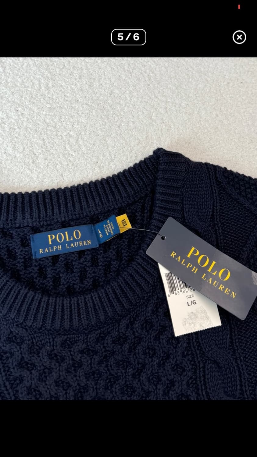 폴로랄프로렌 피셔맨 니트L 상품이미지5