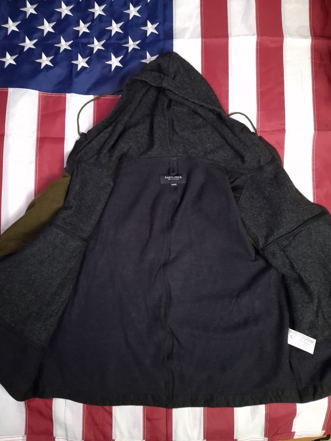 새제품급 오리지날 이스트로그 울 멀티 필드 후드자켓 상품이미지9