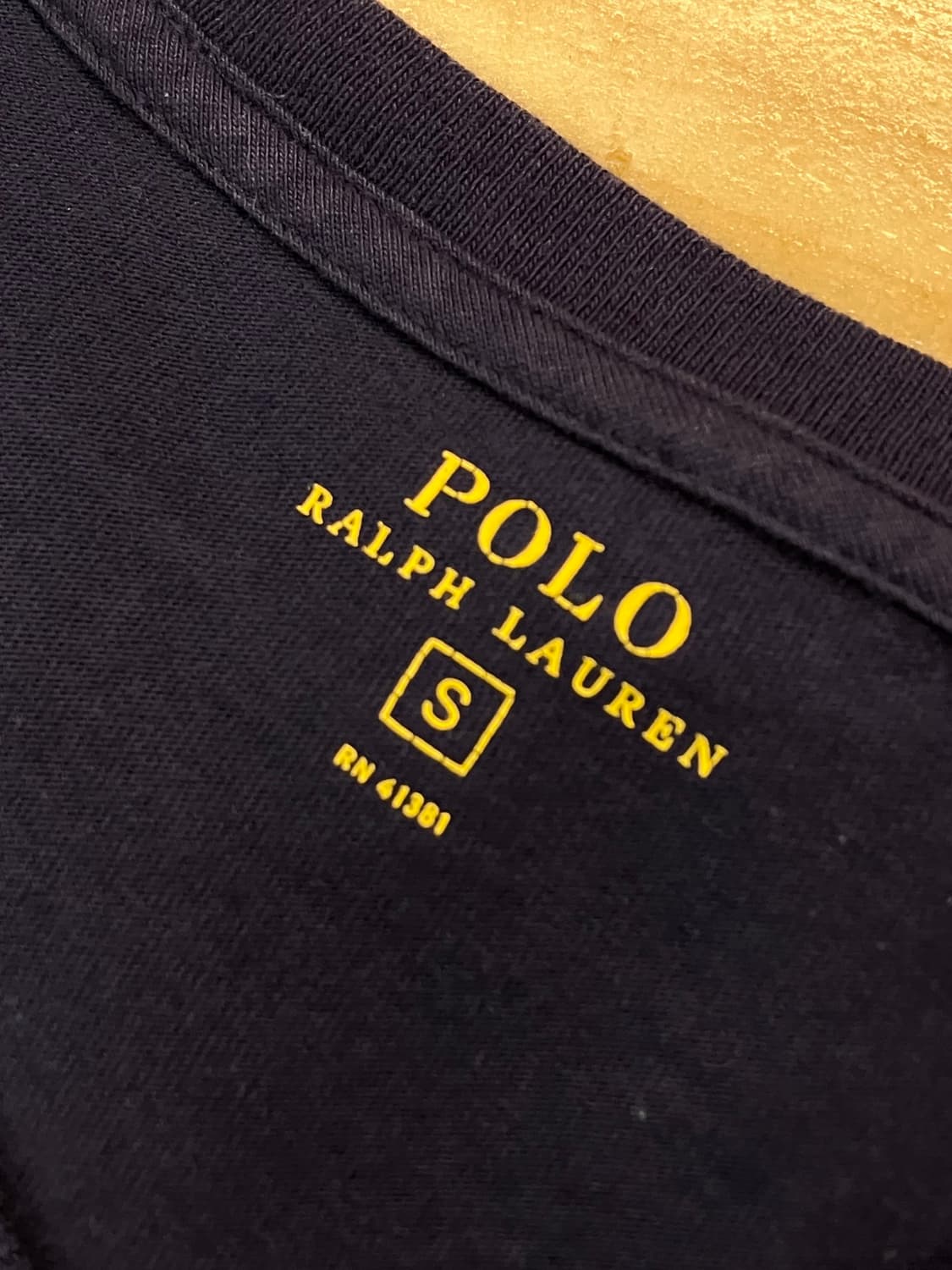 폴로 랄프로렌 브이넥 반팔 티셔츠 네이비 S #csz3884  상품이미지5