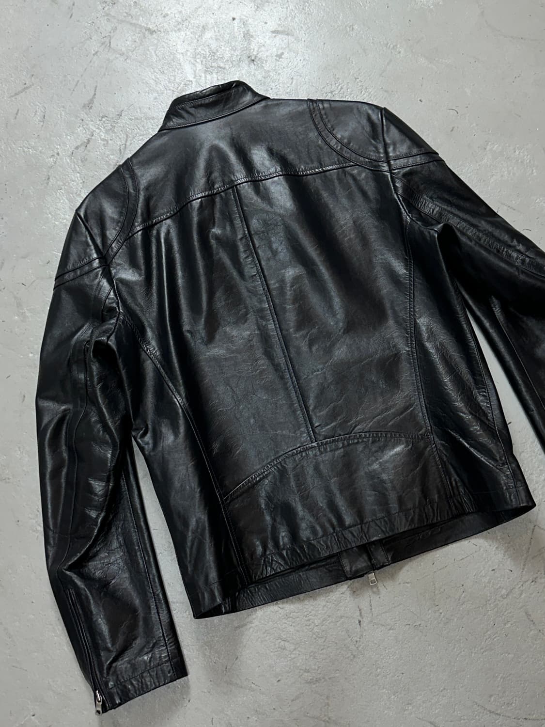  아르마니 익스체인지 레더 자켓 카페레이서 모터사이클 자켓 상품이미지6