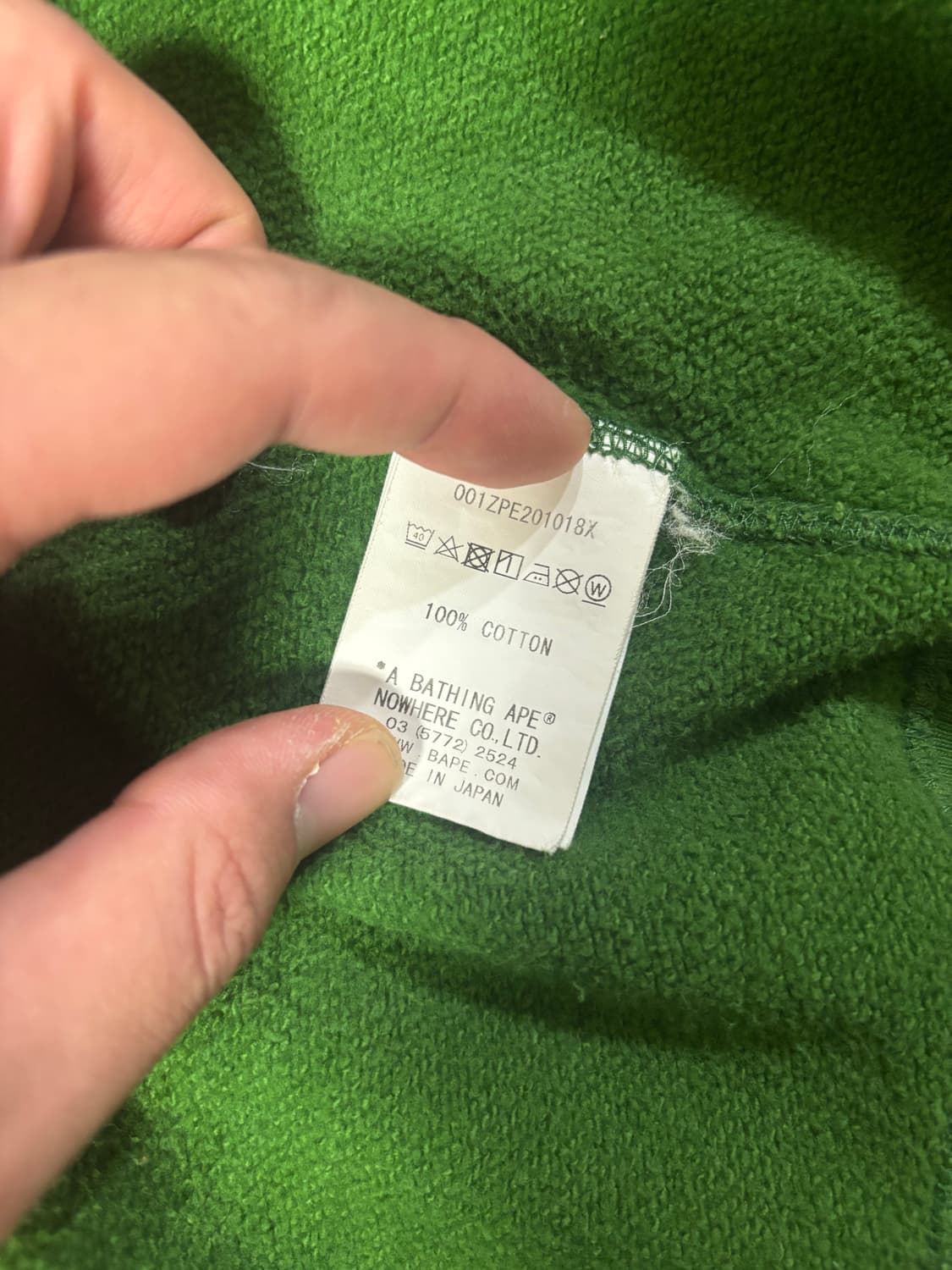 베이프 반 카모 후드 집업 그린 상품이미지6