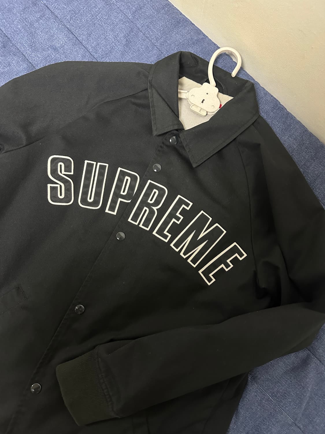 15fw 슈프림 아크 로고 코치 자켓 블랙 M 상품이미지1