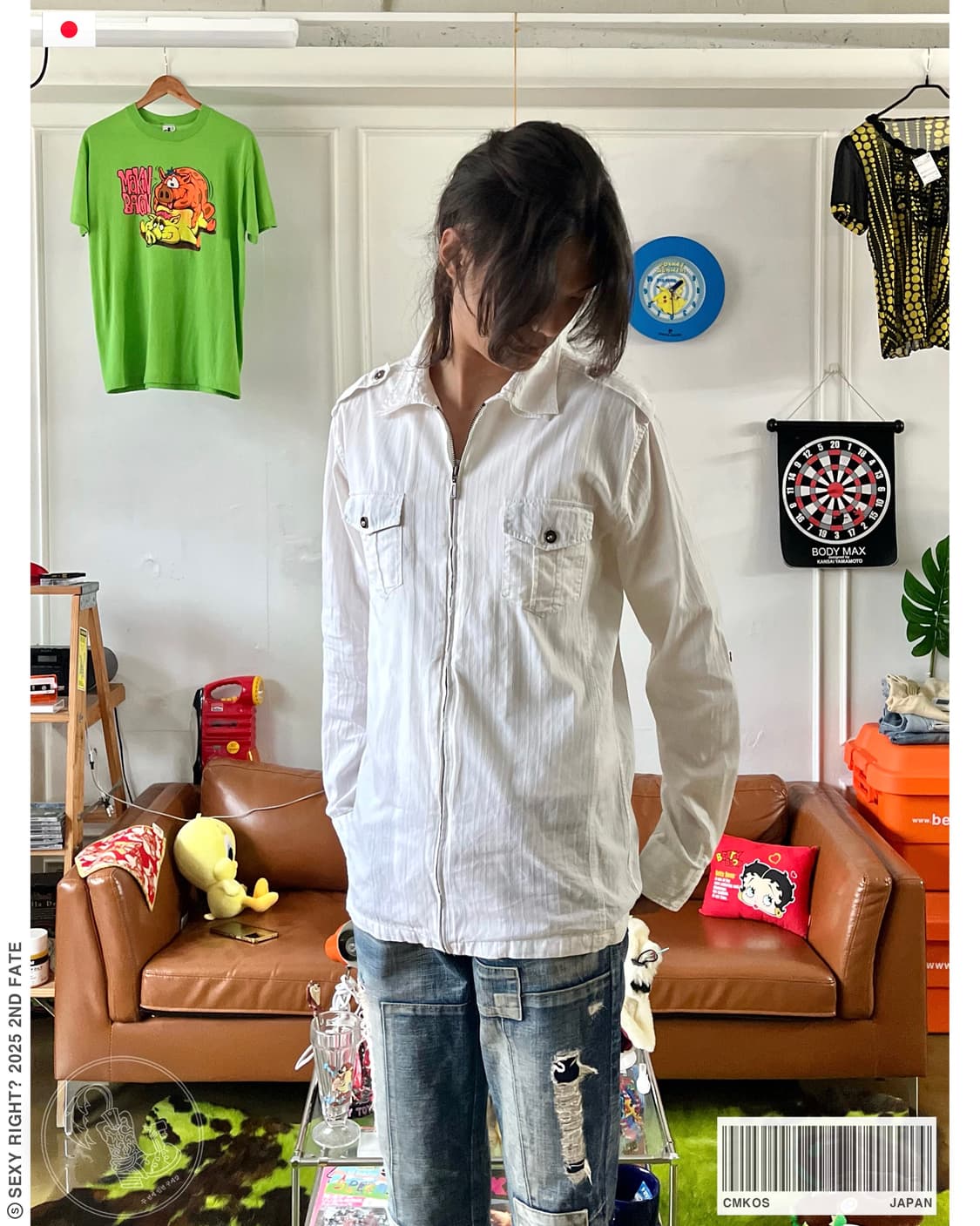 90-00s ΩMKOS Japan Double Neck Zip-up JK 상품이미지1
