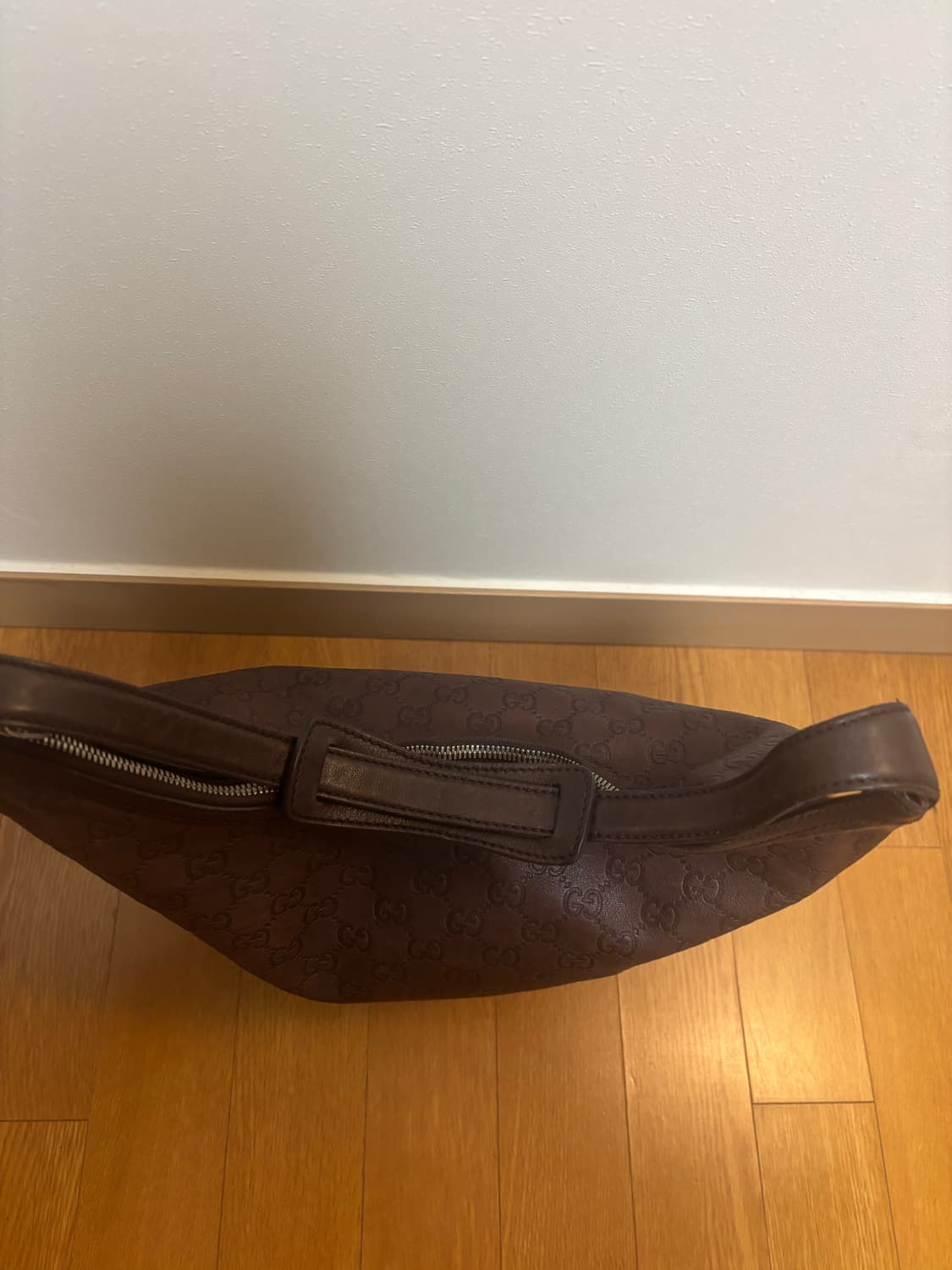 Gucci Hobo Brown Leather Bag 상품이미지3