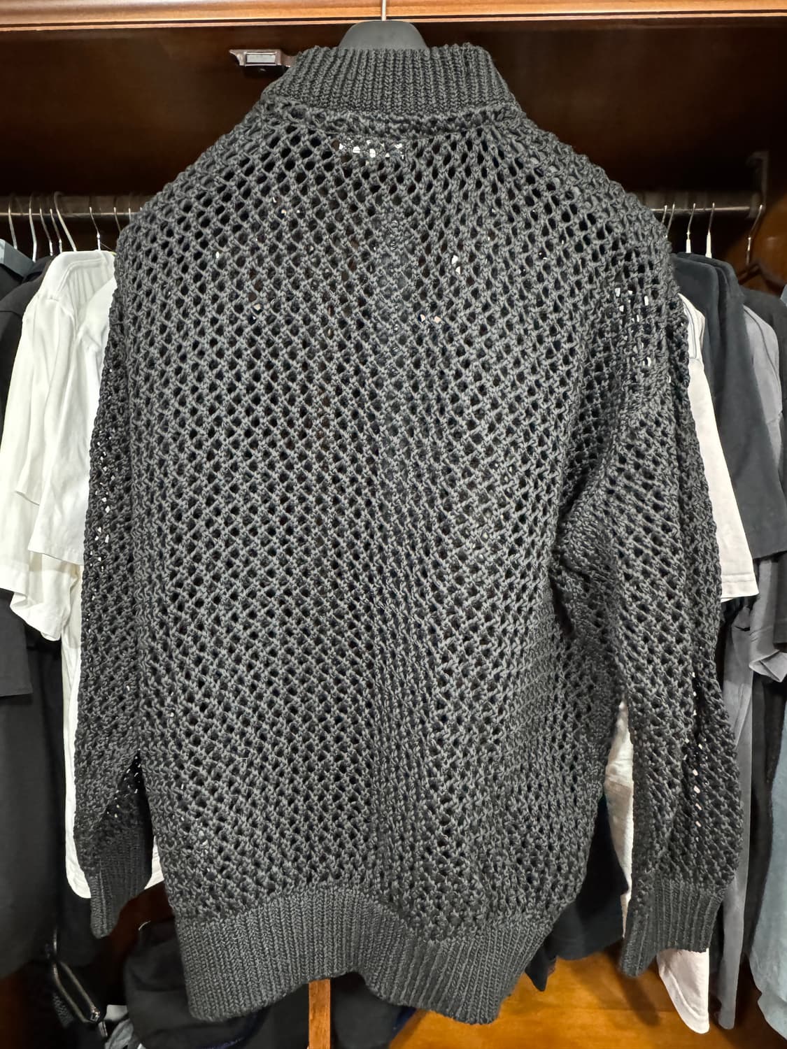 카브엠트 메쉬니트 짚업 핀매합니다. 상품이미지2