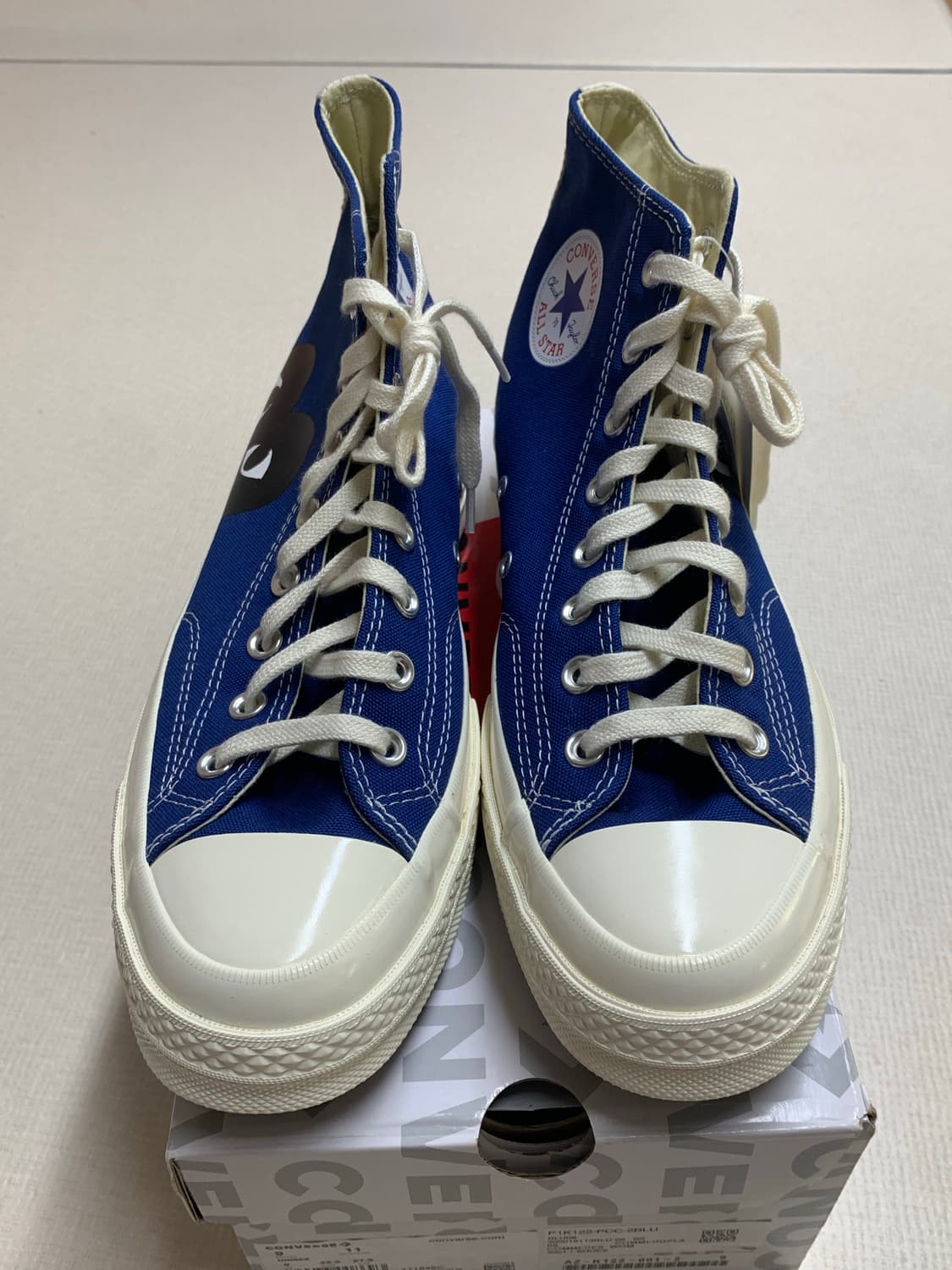 꼼데가르송 플레이 컨버스 하이 블루 상품이미지1