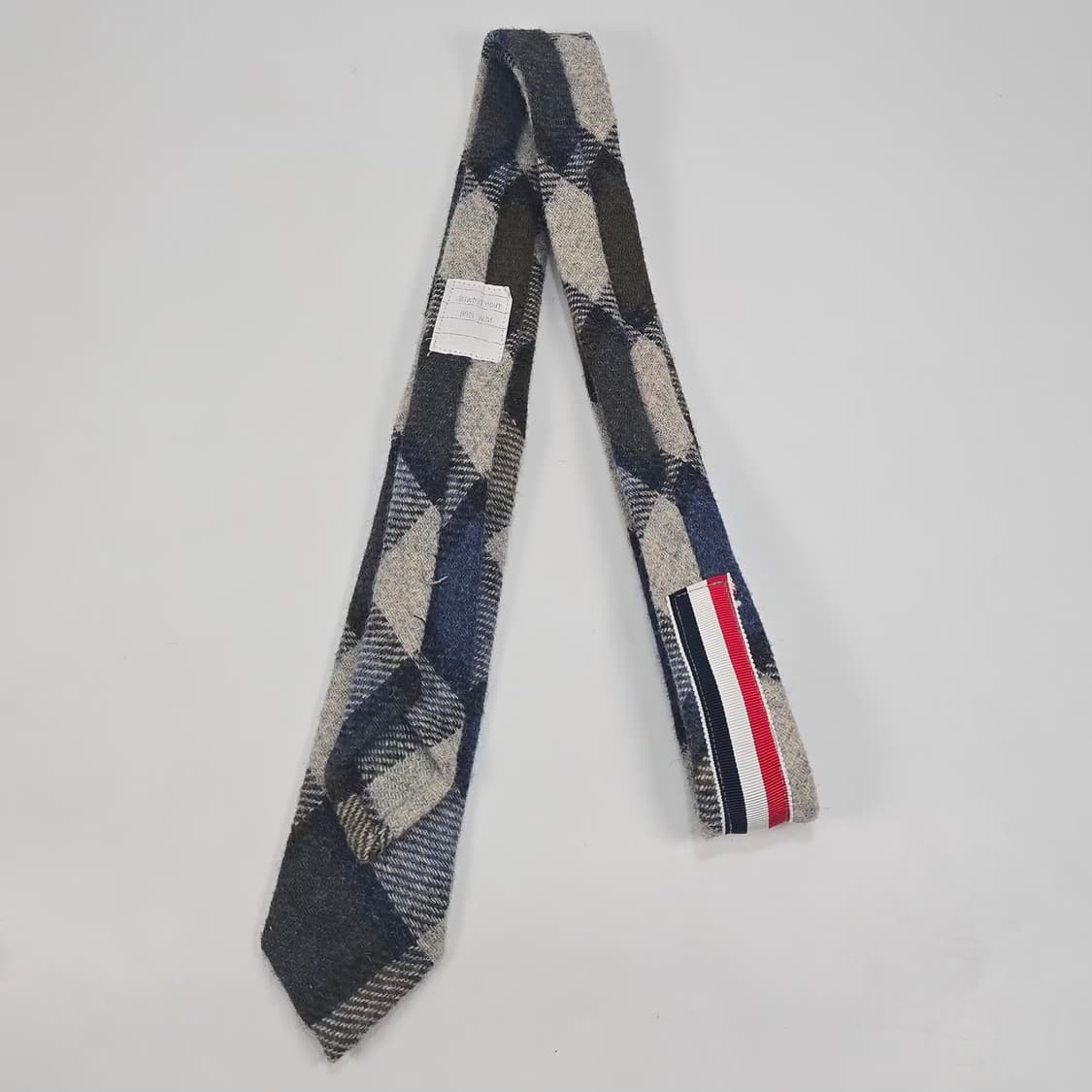 톰브라운 체크 울 타이 상품이미지4