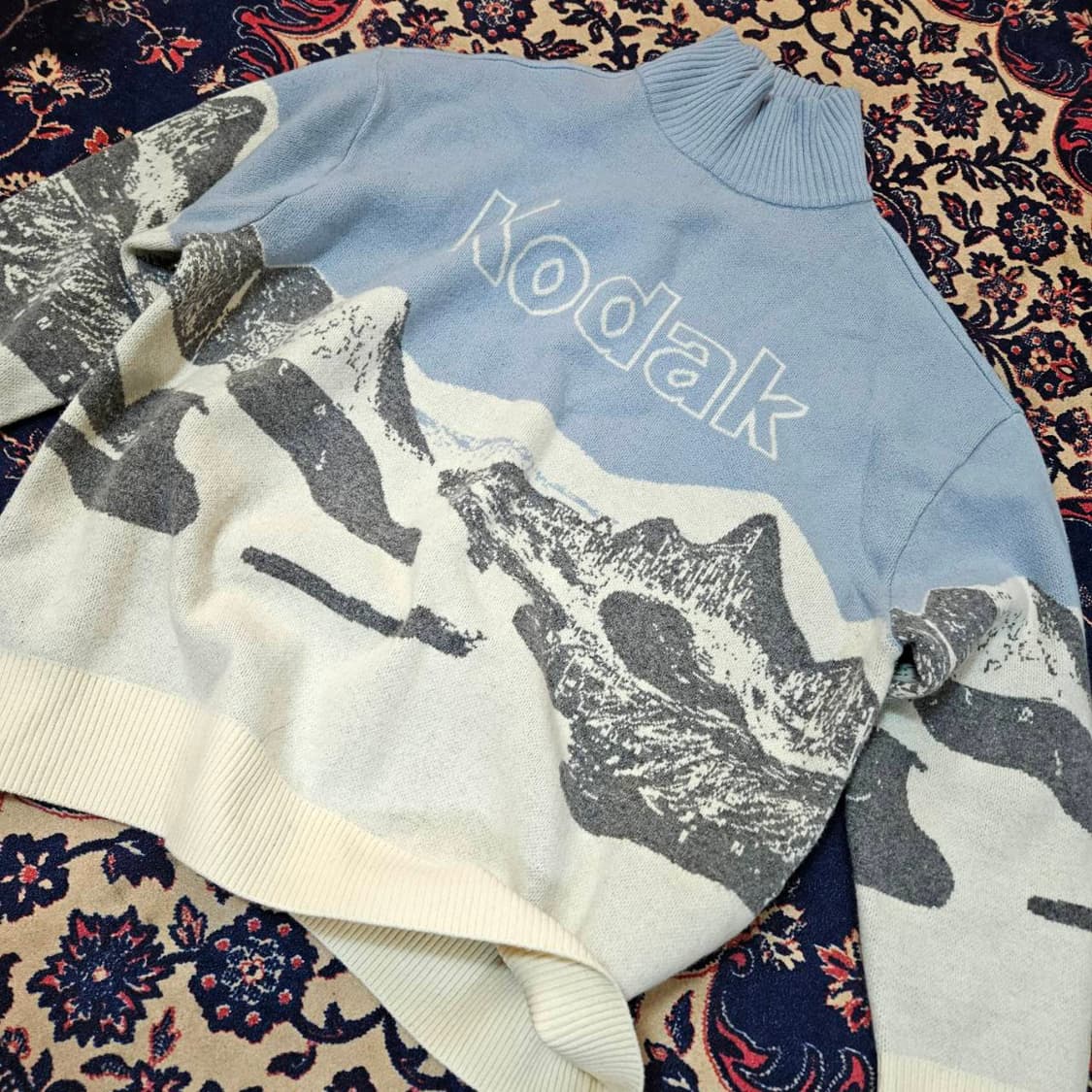 코닥(KODAK) 22fw 울 컬러라마 스웨터 니트 L size 상품이미지4