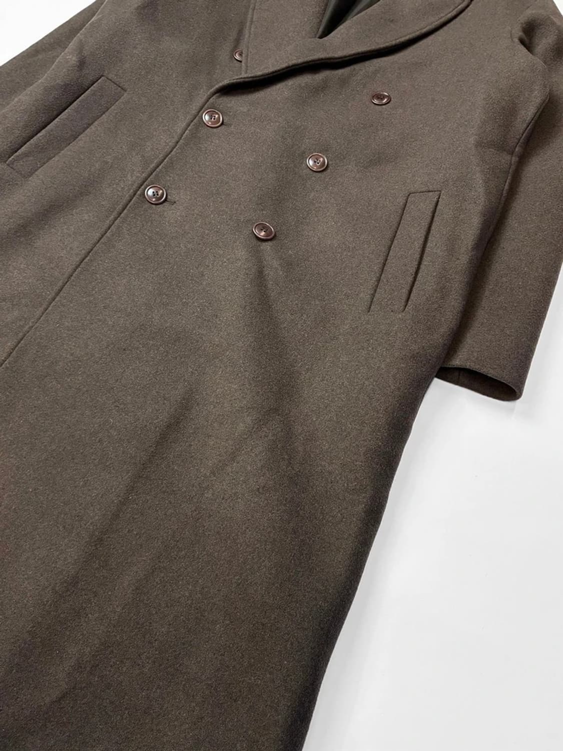 쿠어 COOR MTR 오버핏 캐시미어 블렌드 더블 롱 코트 PN5586 상품이미지4