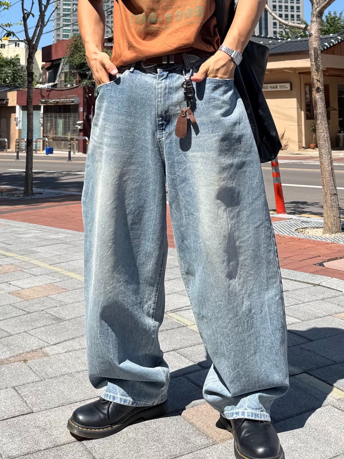 워싱 뒷포켓 데끼 청바지 (급처) 상품이미지7