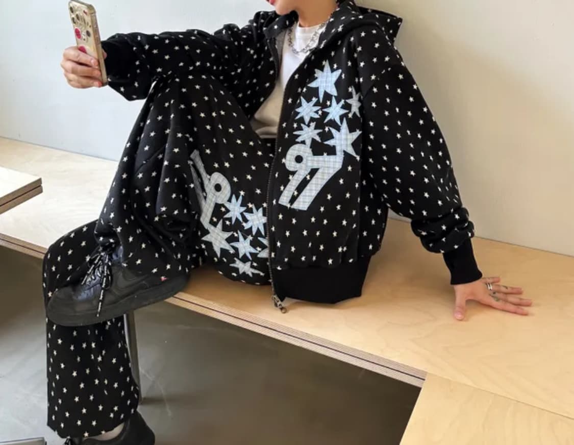 블랙 스타 암워머 트레이닝 세트 상품이미지1