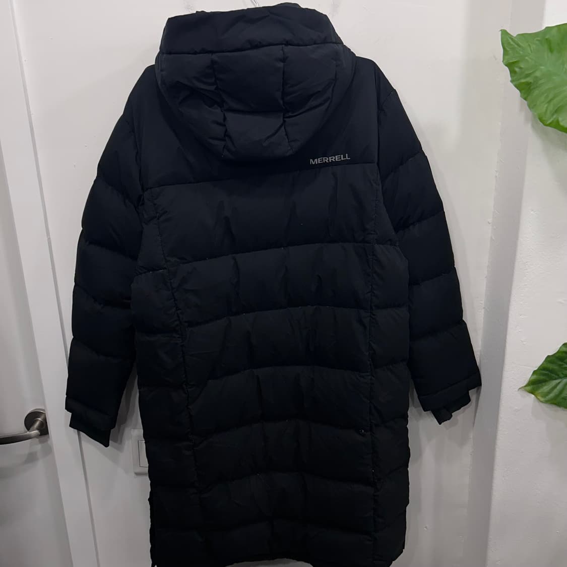 머렐 덕다운 체스트포켓 후드 돕빠 롱패딩 상품이미지5
