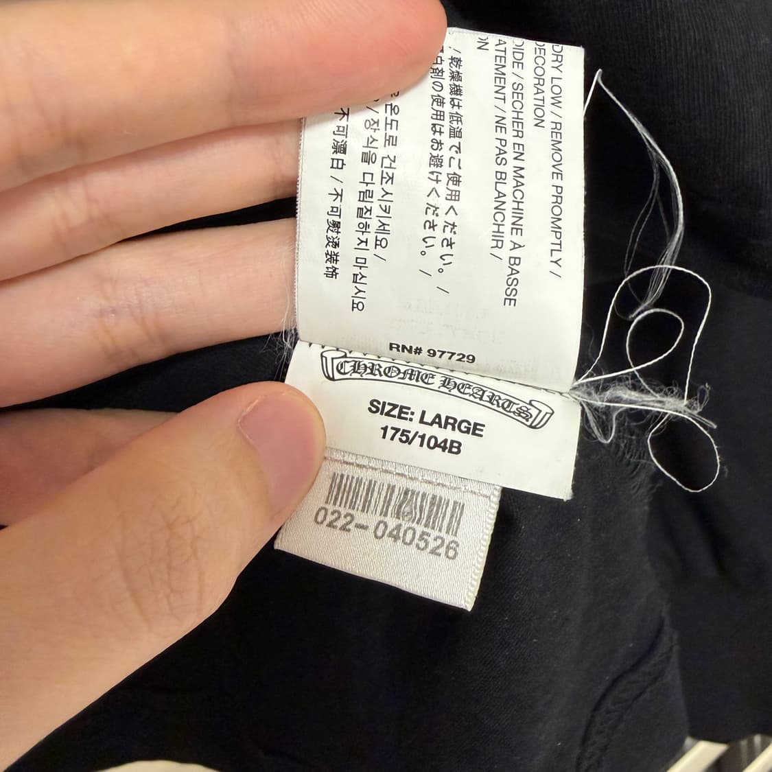 크롬하츠 라스베가스 플로랄 크로스 홀스슈 롱슬리브 긴팔 티셔츠 L 상품이미지9