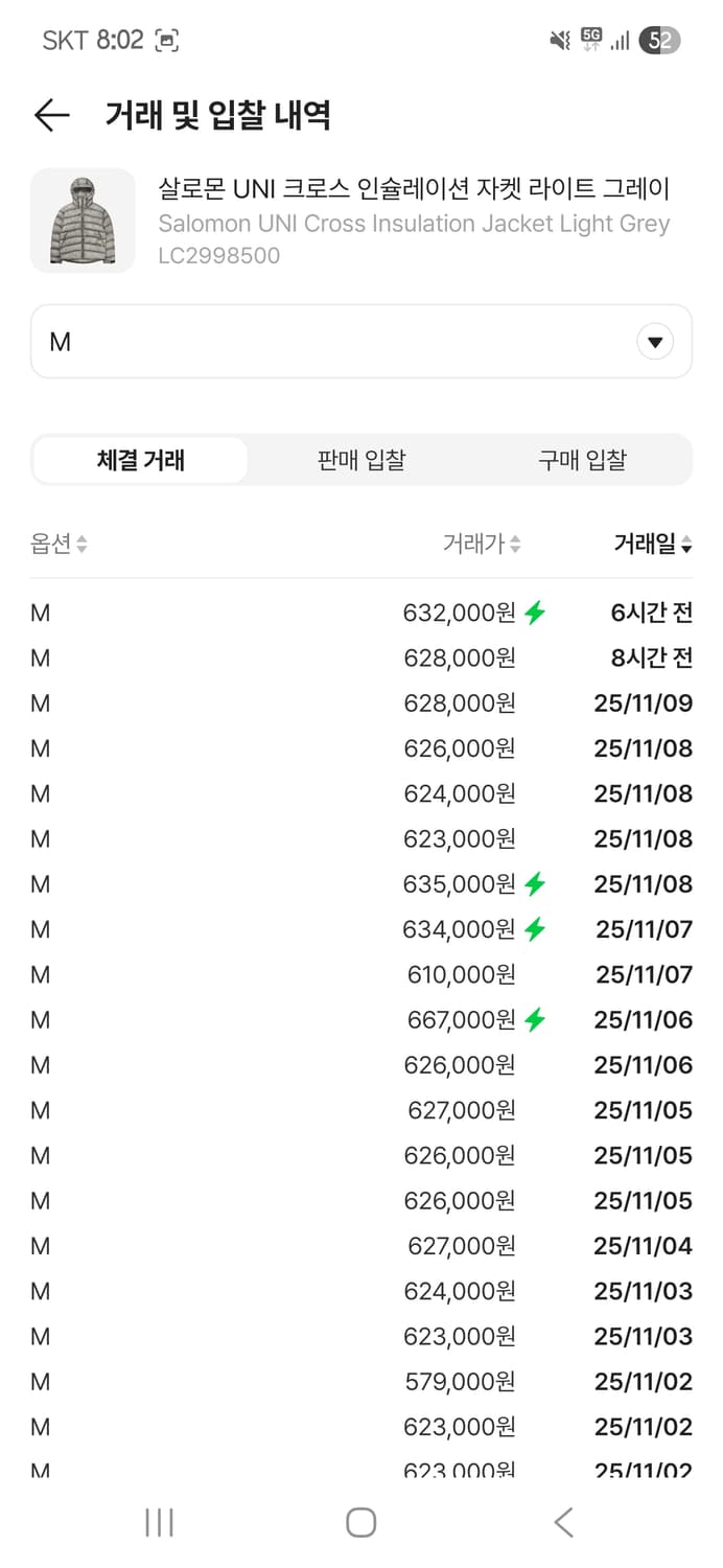 살로몬 UNI 크로스 인슐레이션 자켓 (새상품) 상품이미지3