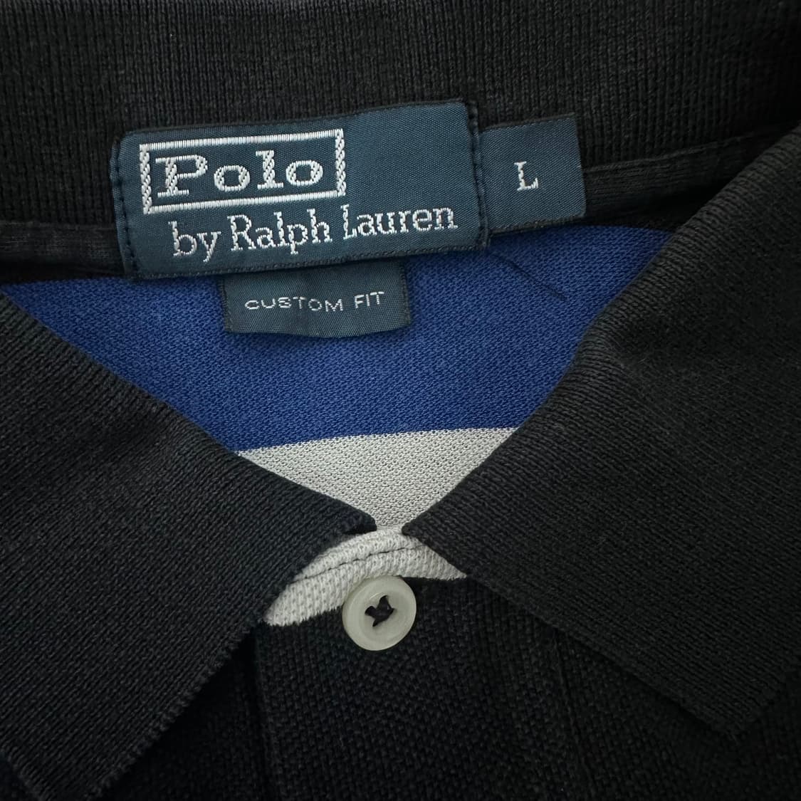 POLO 폴로 랄프로렌 스트라이프 카라티 반팔티셔츠 L 상품이미지4